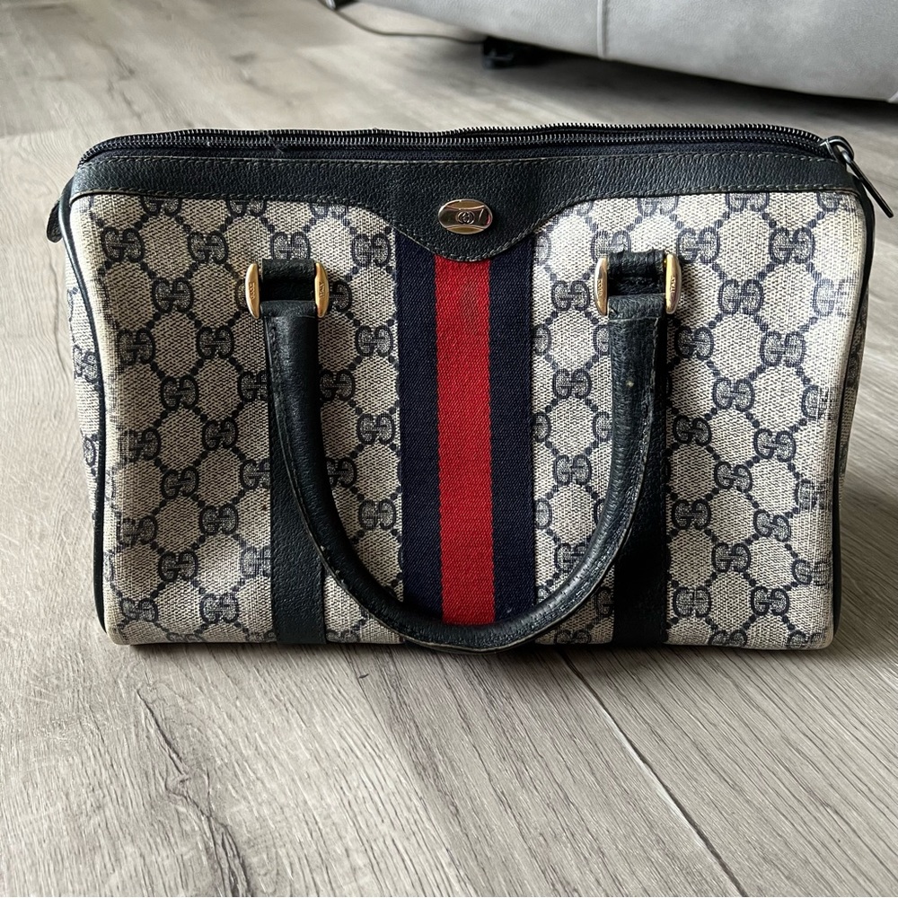 Gucci Vintage Sherry Boston Bag